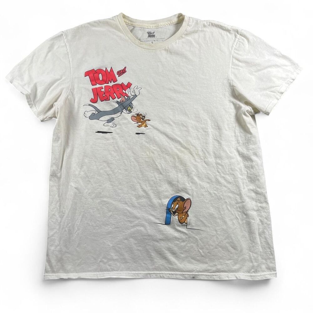 Unbranded Men's White and Cream T-shirt